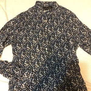 Zara men’s paisley button up size small